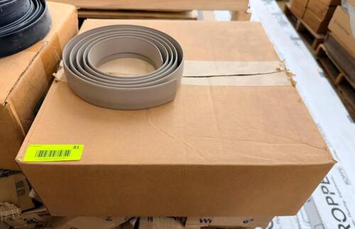 (1) ROLL OF LIGHT GRAY RUBBER WALL BASE