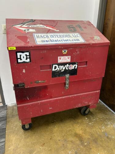 DAYTON 50" PIANO STYLE JOB BOX ON CASTERS.