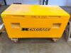 RENEGADE JOB BOX STORAGE CHEST WITH HINGED LID, RECESSED HANDLES, AND HEAVY DUTY CASTERS