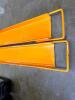 PAIR OF STEEL LOADING FORK LIFT EXTENSIONS - 4