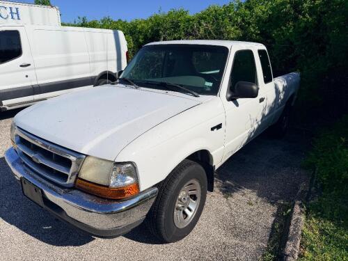 FORD EXTENDED CAB PICKUP TRUCK WITH LONG BED, STEEL WHEELS, CLOTH INTERIOR, AUTOMATIC TRANSMISSION, REAR WHEEL DRIVE, STANDARD CAB CONTROLS, ODOMETER 168,564 MILES
