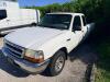 FORD EXTENDED CAB PICKUP TRUCK WITH LONG BED, STEEL WHEELS, CLOTH INTERIOR, AUTOMATIC TRANSMISSION, REAR WHEEL DRIVE, STANDARD CAB CONTROLS, ODOMETER 168,564 MILES