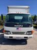 ISUZU BOX TRUCK WITH ENCLOSED CARGO BODY, WOOD FLOORING, INTERIOR SIDE RAILS, ROLL-UP REAR DOOR, TUCK-AWAY LIFTGATE (1500 LB. CAPACITY), STEEL WHEELS, CAB OVER DESIGN, CLOTH SEATS, DASH CONTROLS, ODOMETER 183,489 MILES - 3