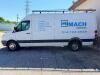 MERCEDES-BENZ WHITE CARGO VAN WITH HIGH ROOF, REAR CARGO AREA, BULKHEAD PARTITION, ROOF LADDER RACK, TOW HITCH, STEEL WHEELS, CLOTH SEATS WITH COVERS, POWER WINDOWS/MIRRORS, DASH DISPLAY, EMISSIONS MODIFICATION LABEL PRESENT, ODOMETER 195,908 MILES - 7
