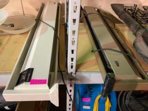 (2) 36" BASE BOARD ELECTRIC HEATERS.