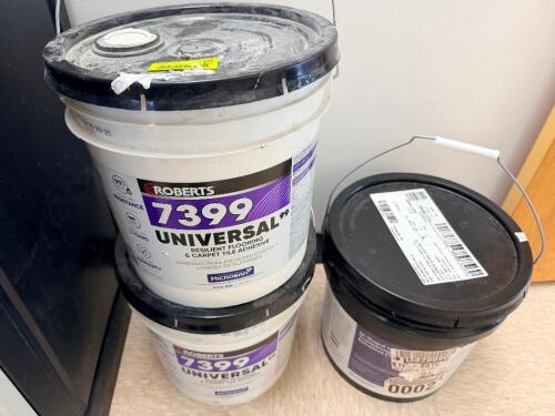 (3) PARTIAL TO FULL BUCKETS OF FLOORING ADHESIVE.