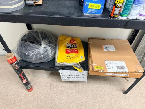 CONTENTS OF BOTTOM SHELF - MISC.