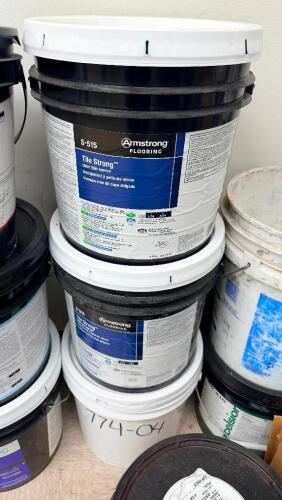 (2) BUCKETS OF ARMSTRONG TILE STRONG THIN SPRED