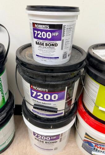 (2) BUCKETS OF ASSORTED ADHESIVE.