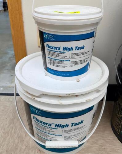 (2) BUCKETS OF ASSORTED ADHESIVE.