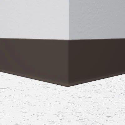 (8) BOXES OF FLEXCO VINYL WALL BASE TOE MOLDING LOT, MULTIPLE CARTONS, COLOR BLACK/BROWN