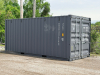 20' RAYFORE SHIPPING CONTAINER WITH DOUBLE SWING DOORS, LOCKING BARS, AND WEATHER-SEALED INTERIOR, GRAY FINISH, CLEAN INTERIOR FLOOR AND WALLS