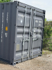 20' RAYFORE SHIPPING CONTAINER WITH DOUBLE SWING DOORS, LOCKING BARS, AND WEATHER-SEALED INTERIOR, GRAY FINISH, CLEAN INTERIOR FLOOR AND WALLS - 2