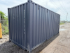 20' RAYFORE SHIPPING CONTAINER WITH DOUBLE SWING DOORS, LOCKING BARS, AND WEATHER-SEALED INTERIOR, GRAY FINISH, CLEAN INTERIOR FLOOR AND WALLS - 11