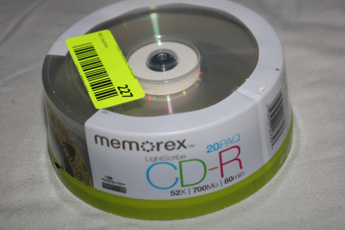 MEMOREX LIGHTSCRIBE CD-R 52X BLANK CD MEDIA DISCS