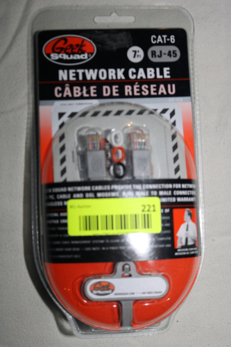 GEEK SQUAD CAT-6 RJ-45 7FT ETHERNET NETWORK CABLE