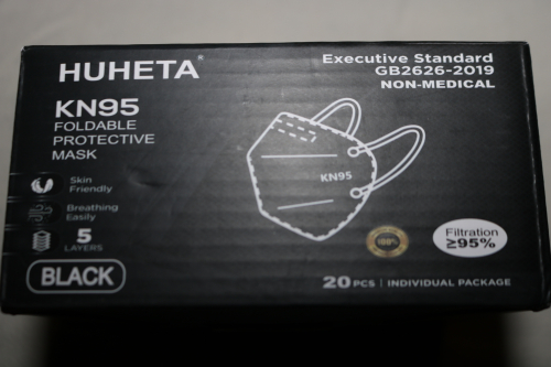 HUHETA KN95 FOLDABLE PROTECTIVE NON-MEDICAL MASKS