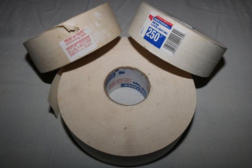 SHEETROCK AND GYPSUM BOARD JOINT TAPE - 3 ROLLS MIXED SIZES