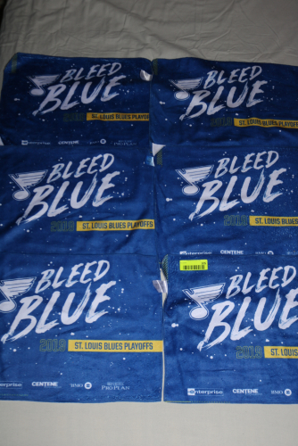 ST LOUIS BLUES BLEED BLUE 2019 PLAYOFF RALLY TOWELS X 6
