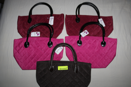 LOT OF 5 BELVAH QUILTED WOMENS PURSES / HANDBAGS