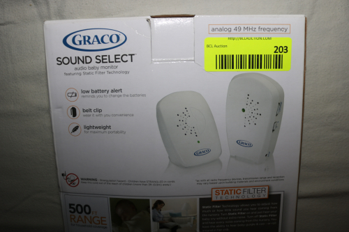 GRACO SOUND SELECT AUDIO BABY MONITOR