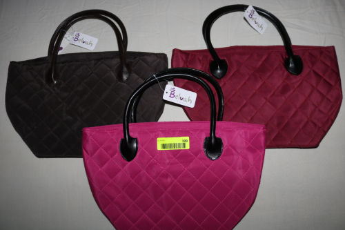 LOT OF 3 BELVAH QUILTED WOMENS PURSES / HANDBAGS