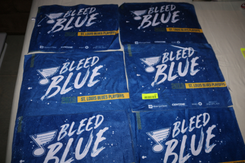 ST LOUIS BLUES BLEED BLUE 2019 PLAYOFF RALLY TOWELS X 6