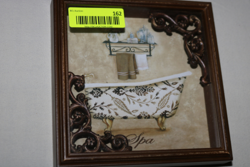 BATHROOM AND SPA HOME D&Eacute;COR BOX FRAMED WALL ARTWORK