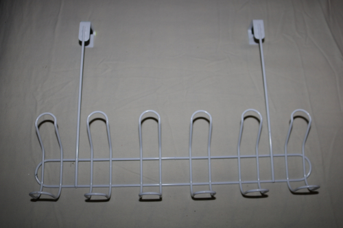 METAL DOOR COAT AND ACCESSORY HANGER RACK