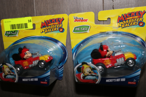 MICKEY AND THE ROADSTER RACERS MICKEYFTS HOT ROD TOY VEHICLES X2