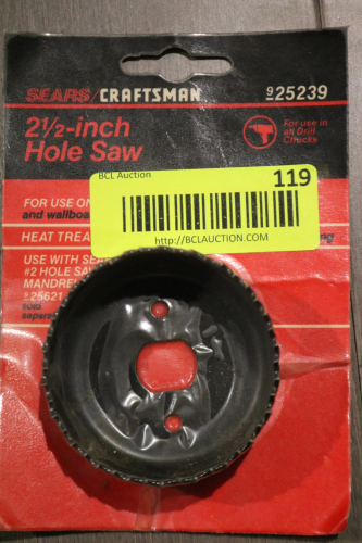 VINTAGE SEARS CRAFTSMAN 2 1/2IN HOLD SAW BIT