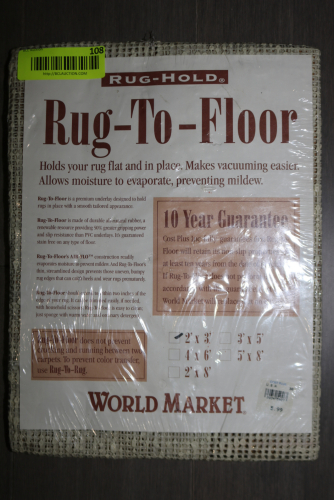 RUG-HOLD RUG-TO-FLOOR RUG UNDERLAY