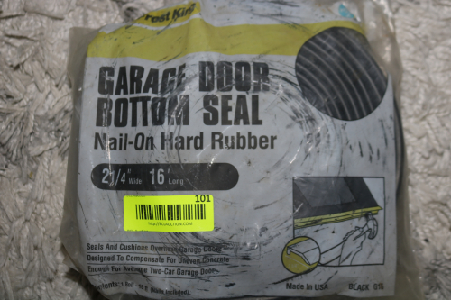 FROST KING GARAGE DOOR BOTTOM SEAL NAIL-ON HARD RUBBER