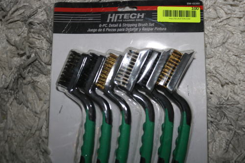 HITECH 6 PIECE DETAIL AND STRIPPING WIRE BRUSH SET