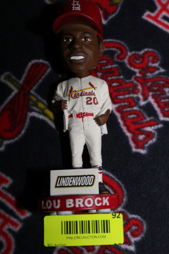 ST LOUIS CARDINALS LOU BROCK BOBBLEHEAD DOLL