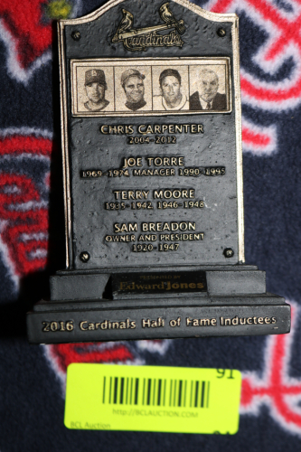 ST LOUIS CARDINALS 2016 CARDINALS HALL OF FAME INDUCTEES MINI STATUE
