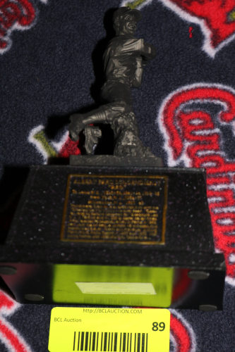 ST LOUIS CARDINALS RED SHOENDIENST PLAYER STATUE