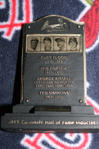 ST LOUIS CARDINALS 2015 CARDINALS HALL OF FAME INDUCTEE MINI STATUE