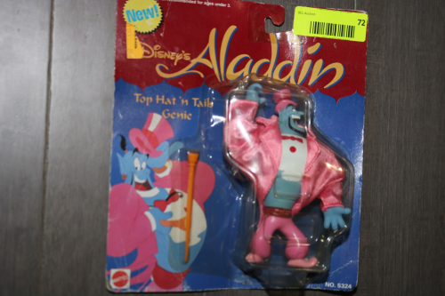 VINTAGE DISNEY ALADDIN TOP HAT N TAILS GENIE ACTION FIGURE