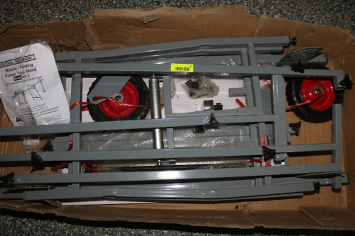 CENTRAL MACHINERY MOBILE OFLDING POWER TOOL STAND