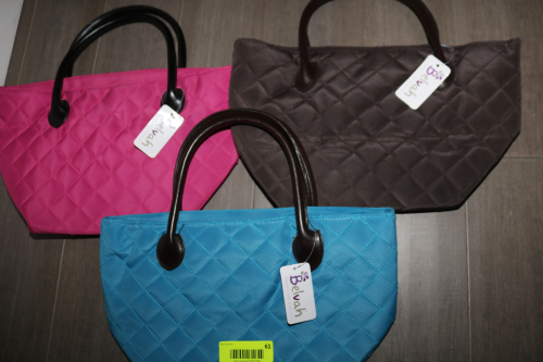 LOT OF 3 BELVAH WOMENS QUILTED PURSES / HAND BAGS