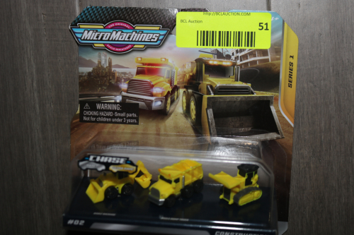 MICRO MACHINES SERIES 1 MINI CONSTRUCTION TOY VEHICLES