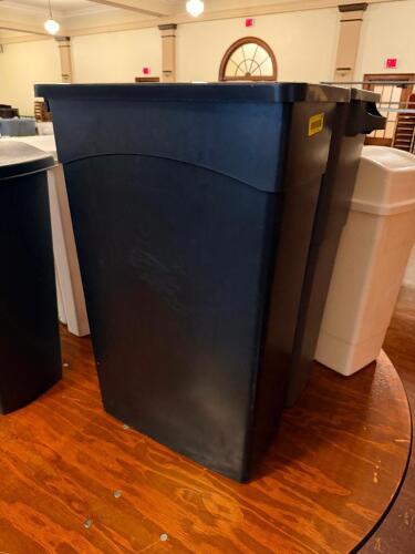 (2) 20 GALLON BAR SID TRASH CANS
