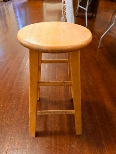 (2) WOODEN BAR STOOLS