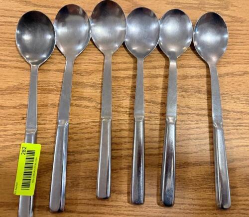 (6) STAINLESS SERVING SPOONS.