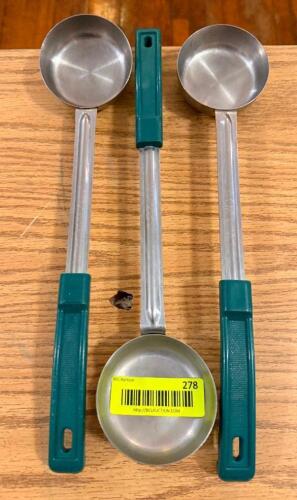 (3) STAINLESS PORTION SERVERS