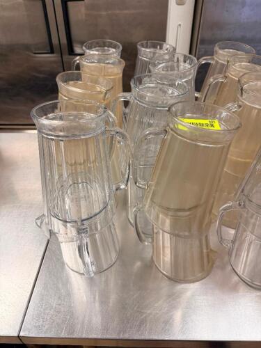 (16) 64 OZ PLASTIC PITCHERS