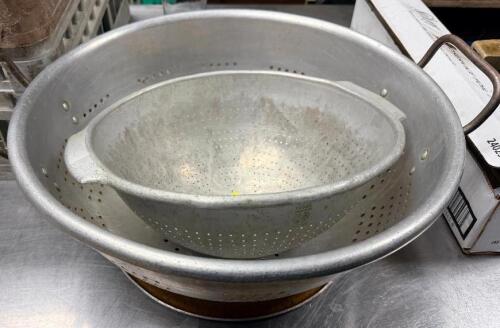 (2) ASSORTED COLANDERS