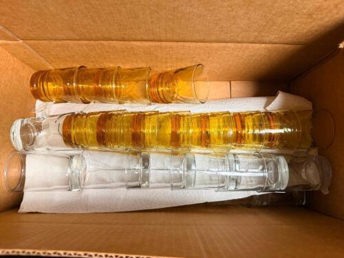 (1) BOX OF ASSORTED JUICE GLASSES