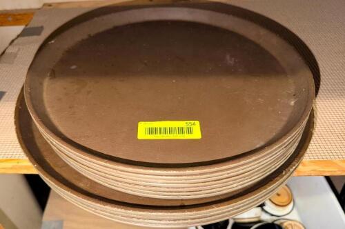 (10) ASSORTED DRINK SERVING TRAYS